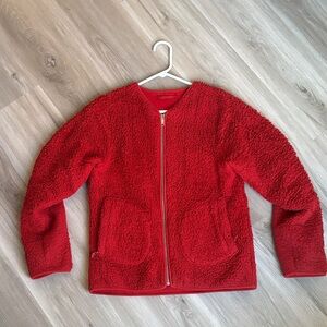 Lululemon Athletica Red Sherpa jacket